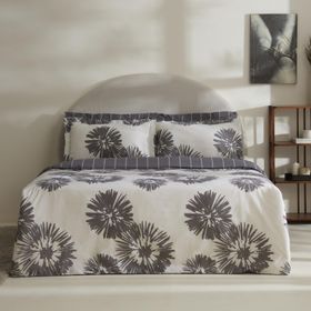 Karaca Home Corel Sea Gri %100 Pamuk Çift Kişilik Nevresim Takımı