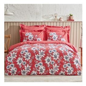 Karaca Home Cornell %100 Pamuk Koyu Pembe PP Çift Kişilik Nevresim Takımı