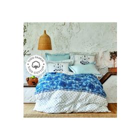 Karaca Home Costa Mavi Çift Kişilik Nevresim Takımı