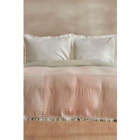 Karaca Home Cube %100 Pamuk Pembe Çift Kişilik Müslin Pike