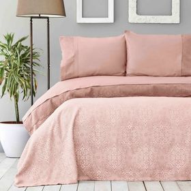Karaca Home Cynthia Dantelli Private Pudra Çift Kişilik Pike Takımı