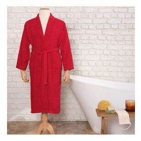 Karaca Home Daily Soft Kırmızı %100 Pamuklu Kadın Bornozu