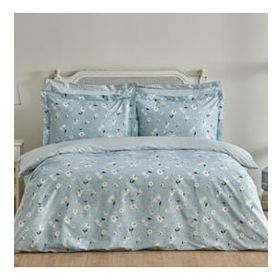 Karaca Home Daisy Mint Mavi 200x220 cm Pamuk Çift Kişilik Nevresim Takımı