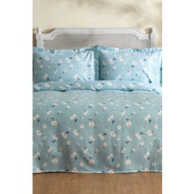 Karaca Home Daisy Mint PP %100 Pamuk Çift Kişilik Pike Takımı
