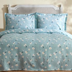 Karaca Home Daisy Mint PP %100 Pamuk Çift Kişilik Pike Takımı