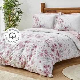 Karaca Home Dalila Pembe Çift Kişilik Pamuk Nevresim Takımı