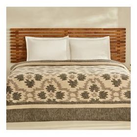 Karaca Home Damask Antrasit Çift Kişilik Pamuklu Battaniye