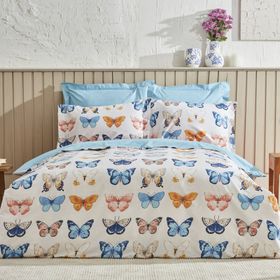 Karaca Home Danny %100 Pamuk Lacivert PP Çift Kişilik Nevresim Takımı