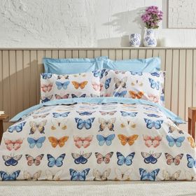 Karaca Home Danny %100 Pamuk Lacivert PP Çift Kişilik Nevresim Takımı
