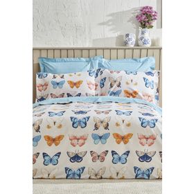 Karaca Home Danny %100 Pamuk Lacivert PP Çift Kişilik Nevresim Takımı