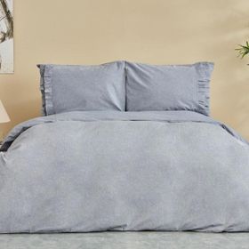 Karaca Home Denim Azur Mavi Çift Kişilik Nevresim Takımı