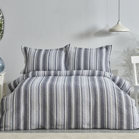 Karaca Home Denim Farley İndigo Çift Kişilik Yatak Örtüsü Seti
