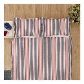 Karaca Home Denim Farley Kırmızı Çift Kişilik Yatak Örtüsü Seti