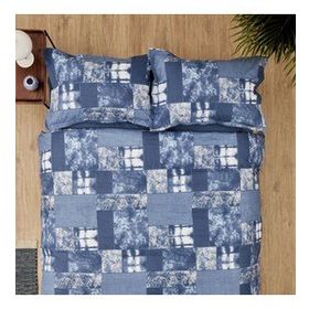 Karaca Home Denim Patch Mavi Tek Kişilik Nevresim Takımı