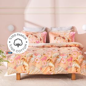 Karaca Home Denis Pudra %100 Pamuk Saten Çift Kişilik Nevresim Takımı