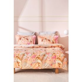 Karaca Home Denis Pudra %100 Pamuk Saten Çift Kişilik Nevresim Takımı