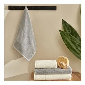 Karaca Home Doana Offwhite-Gri Hamam Seti