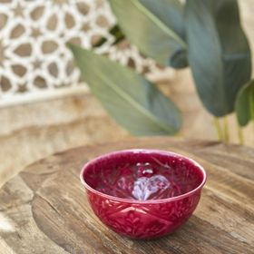 Karaca Home Donna Bordo 14 cm Lokumluk