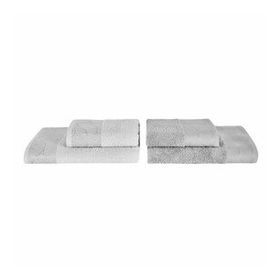 Karaca Home Edna 4 Parça Blush Gri Banyo Baş Havlusu Hamam Seti
