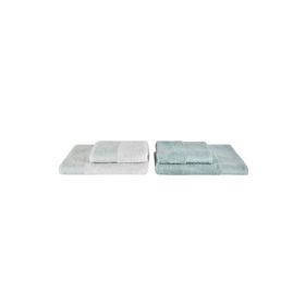 Karaca Home Edna 4 Parça Blush Gri Banyo Baş Havlusu Hamam Seti