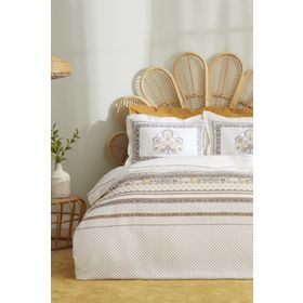 Karaca Home Efren %100 Pamuk Çift Kişilik Sarı Pike Takımı