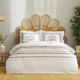 Karaca Home Efren %100 Pamuk Çift Kişilik Sarı Pike Takımı