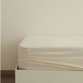 Karaca Home Ekru Basic %100 Pamuk Çift Kişilik Lastikli Çarşaf