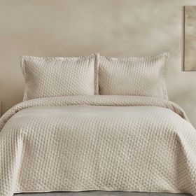 Karaca Home Ekru Breeze Soft Tek Kişilik Yatak Örtüsü