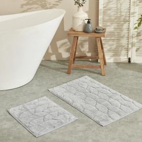 Karaca Home Elegant 50x80 cm 50x40 cm Gri Paspas Set
