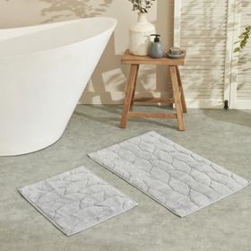 Karaca Home Elegant 50x80 cm 50x40 cm Gri Paspas Set