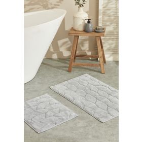 Karaca Home Elegant 50x80 cm 50x40 cm Gri Paspas Set