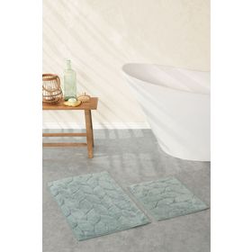 Karaca Home Elegant 50x80 cm 50x40 cm Mint Paspas Set
