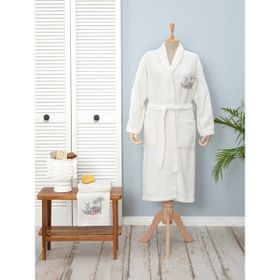 Karaca Home Elephant Beyaz Kadın Bornoz Set