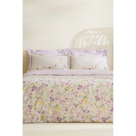 Karaca Home Eliana %100 Pamuk Lila Çift Kişilik Nevresim Takımı