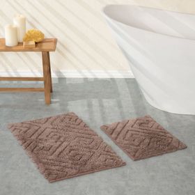 Karaca Home Elite Kahve 50x80 cm 50x40 cm Paspas Set