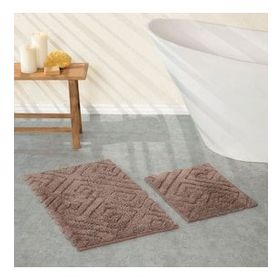 Karaca Home Elite Kahve 50x80 cm 50x40 cm Paspas Set