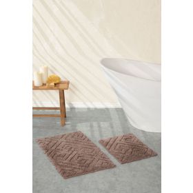 Karaca Home Elite Kahve 50x80 cm 50x40 cm Paspas Set