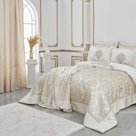 Karaca Home Elnara Gold Perde Hediyeli 12 Parça Çeyiz Seti