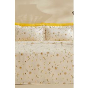 Karaca Home Emma Sarı %100 Pamuk Çift Kişilik Pike Takımı