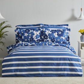 Karaca Home Ernie Lacivert Pamuk 200x220 cm Çift Kişilik Nevresim Takımı
