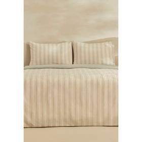Karaca Home Esmo İpliği Boyalı Açık Gri Çift Kişilik Nevresim Takımı
