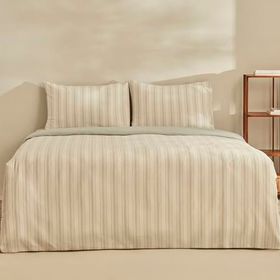 Karaca Home Esmo İpliği Boyalı Açık Gri Çift Kişilik Nevresim Takımı