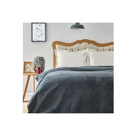Karaca Home Faye Petrol Çift Kişilik Sherpa Battaniye