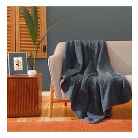 Karaca Home Faye Terracota 115x160 cm İndigo Throw Battaniye