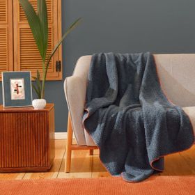 Karaca Home Faye Terracota 115x160 cm İndigo Throw Battaniye
