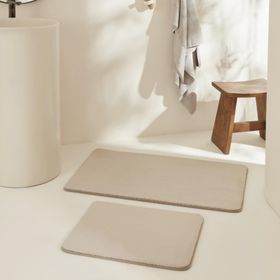 Karaca Home Feather Bej 2'li Banyo Paspası