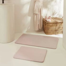 Karaca Home Feather Pudra 2'li Banyo Paspası