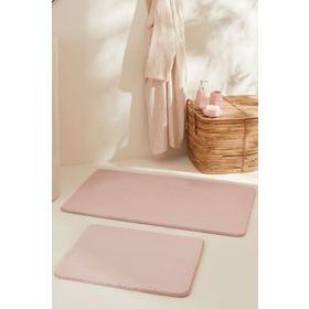 Karaca Home Feather Pudra 2'li Banyo Paspası