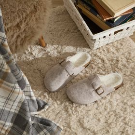 Karaca Home Fenti Gri Keçe Ev Terliği