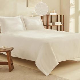 Karaca Home Fierra Beyaz %100 Pamuk Çift Kişilik Nevresim Takımı